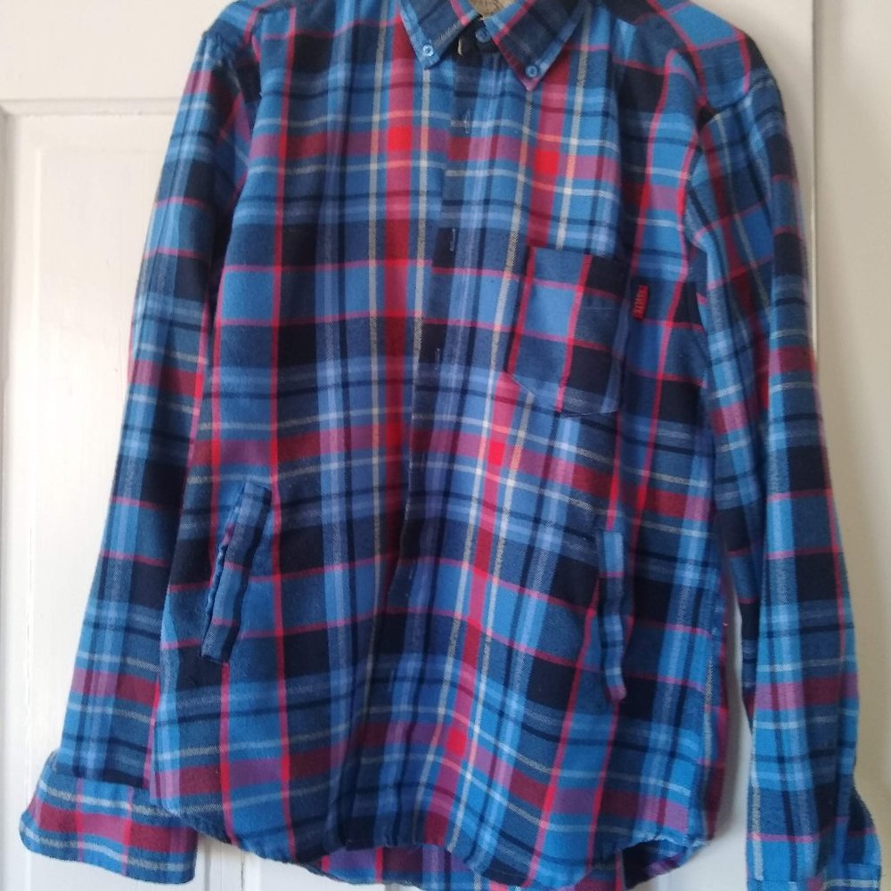 RSVLTS Flannel with pockets Medium Blue